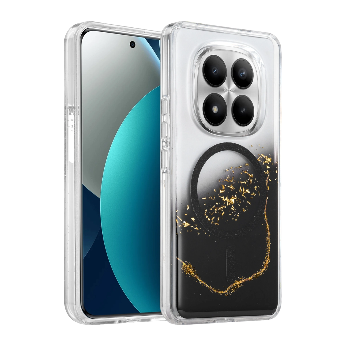 Evimdeyokyok Onegif Xiaomi Redmi Note 15 Pro 4G Lotus Simli Magsafe Kapak - Siyah