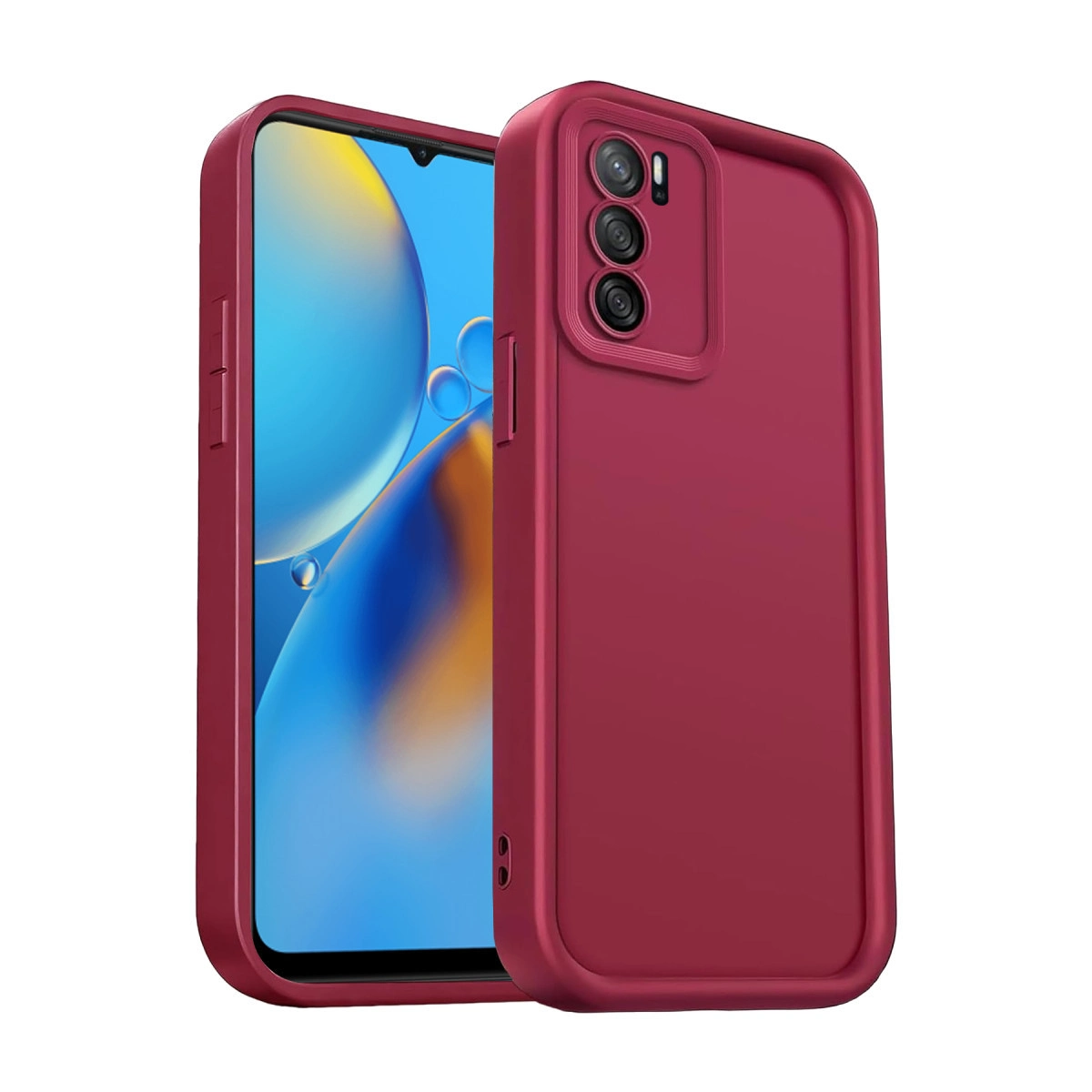 Evimdeyokyok Oppo A16 Kılıf Viera Silikon - Bordo