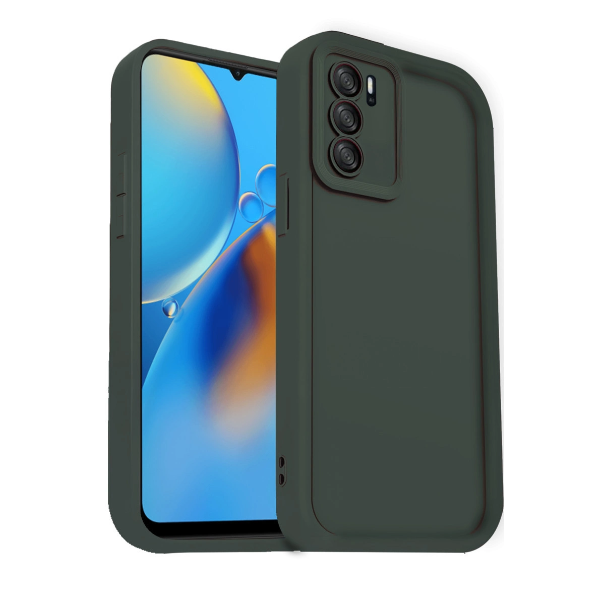 Evimdeyokyok Oppo A16 Kılıf Viera Silikon - Koyu Yeşil
