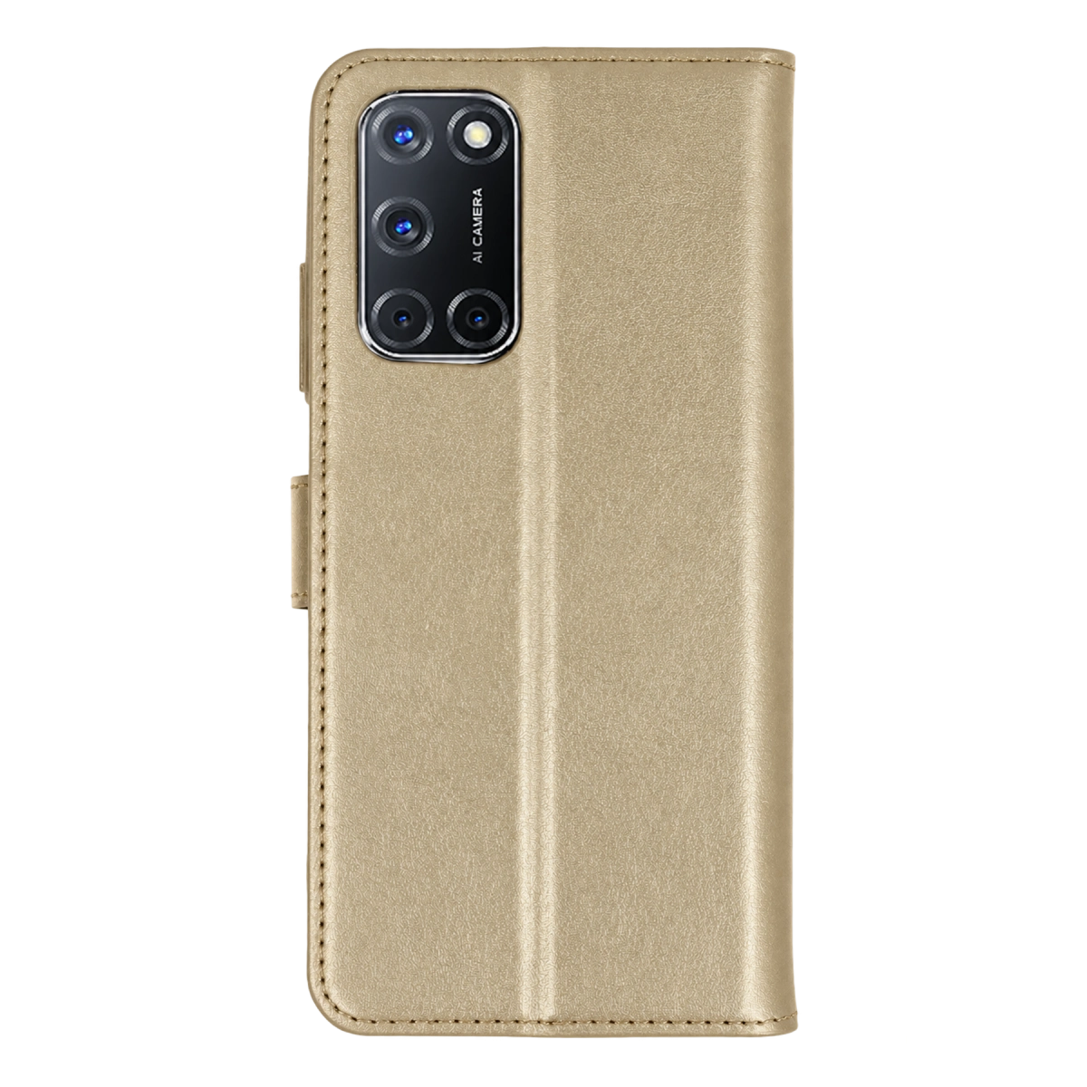 Evimdeyokyok Oppo A52 Trend S Plus Kapaklı Kılıf - Gold