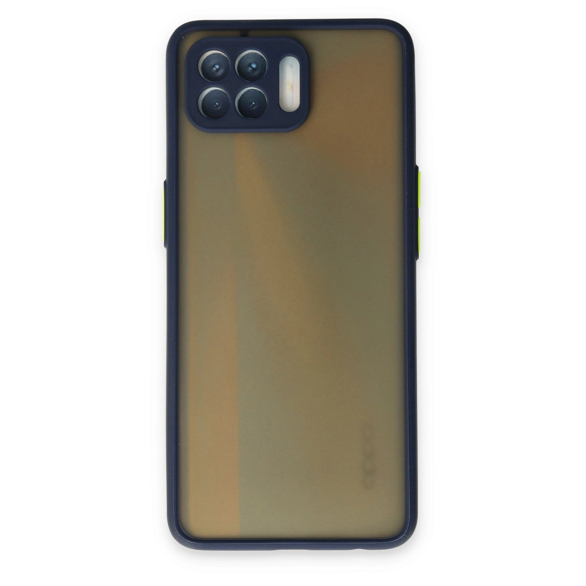 Evimdeyokyok Oppo Reno 4 Lite Kılıf Montreal Silikon Kapak - Lacivert