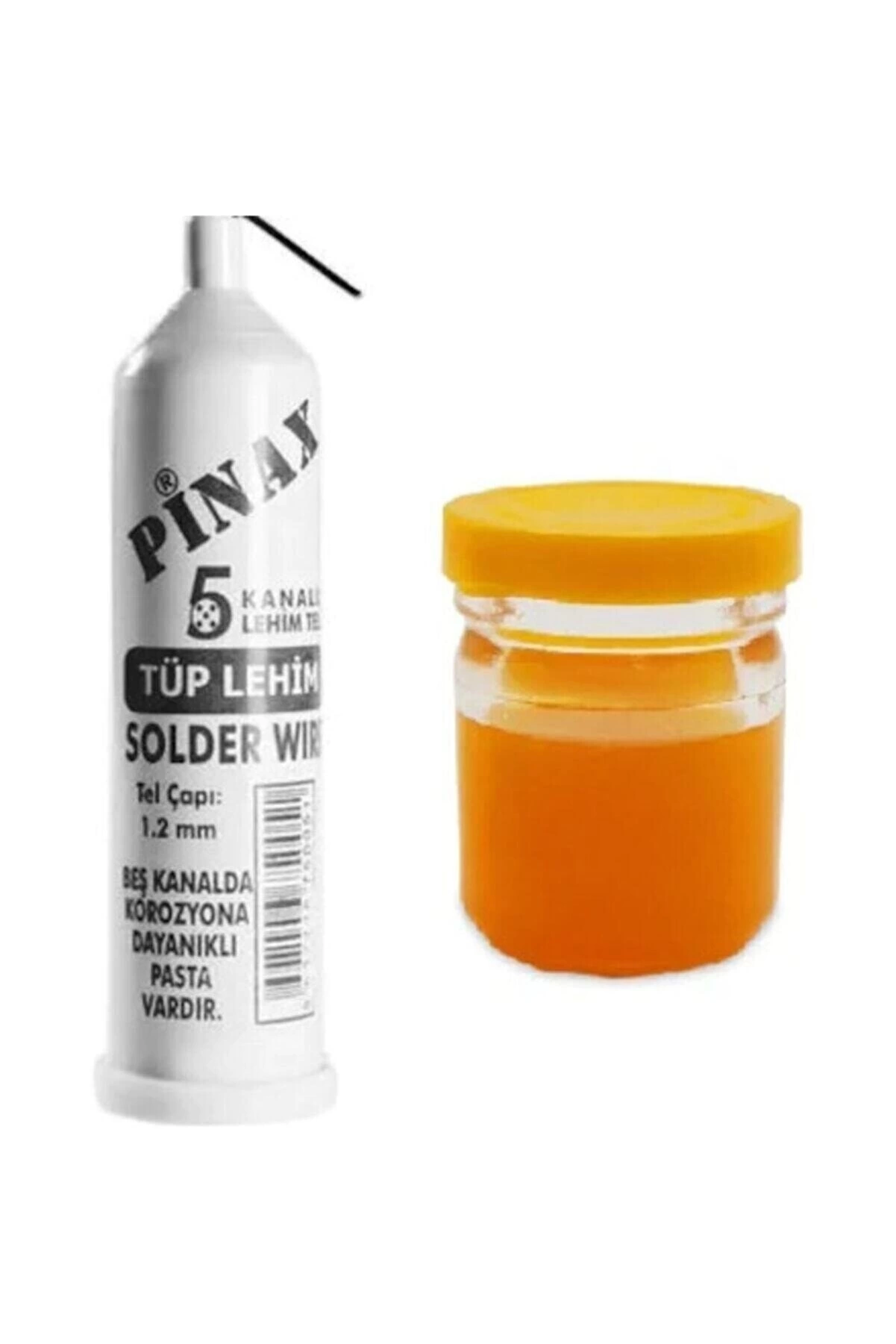 Evimdeyokyok Pinax Tüp Lehim Teli 25 Gr 1.2Mm + Lehim Pastası - 40Gr