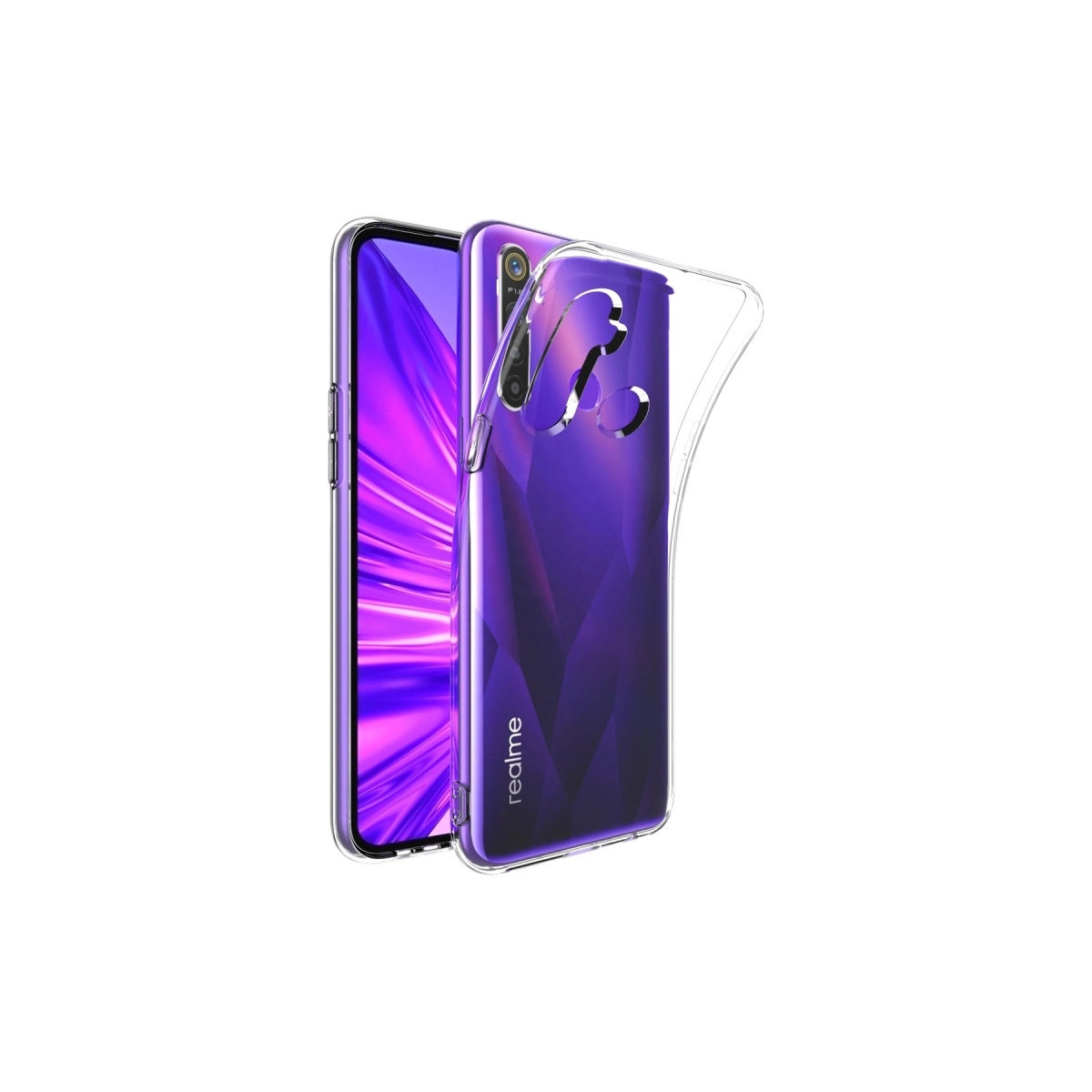 Evimdeyokyok Realme 5İ Kılıf Lüx Şeffaf Silikon
