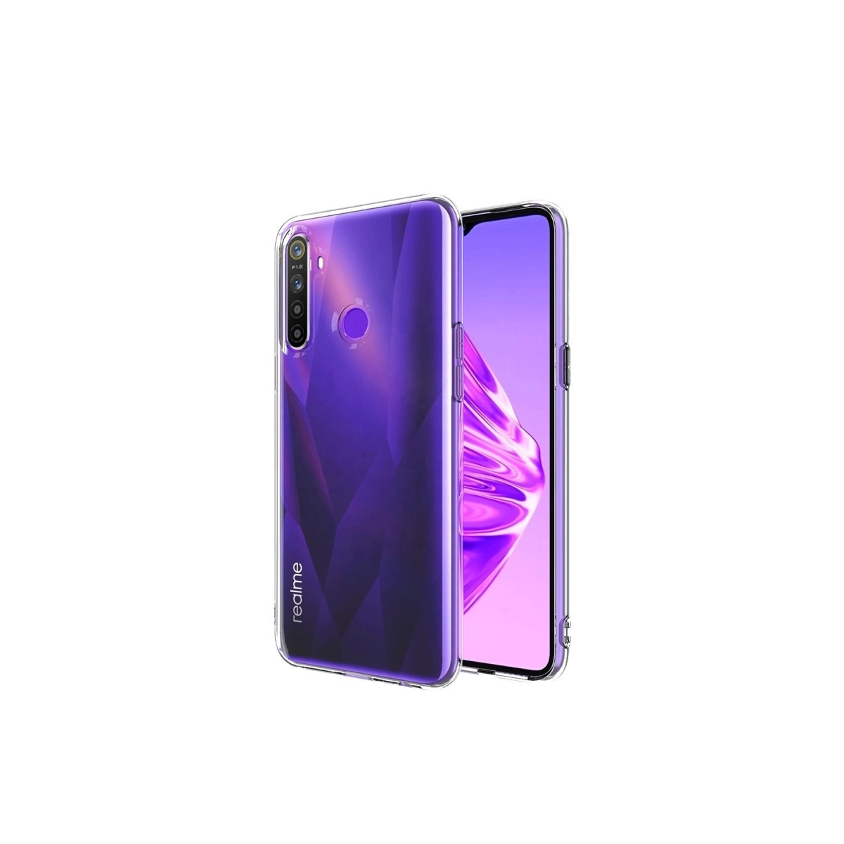 Evimdeyokyok Realme 5İ Kılıf Lüx Şeffaf Silikon