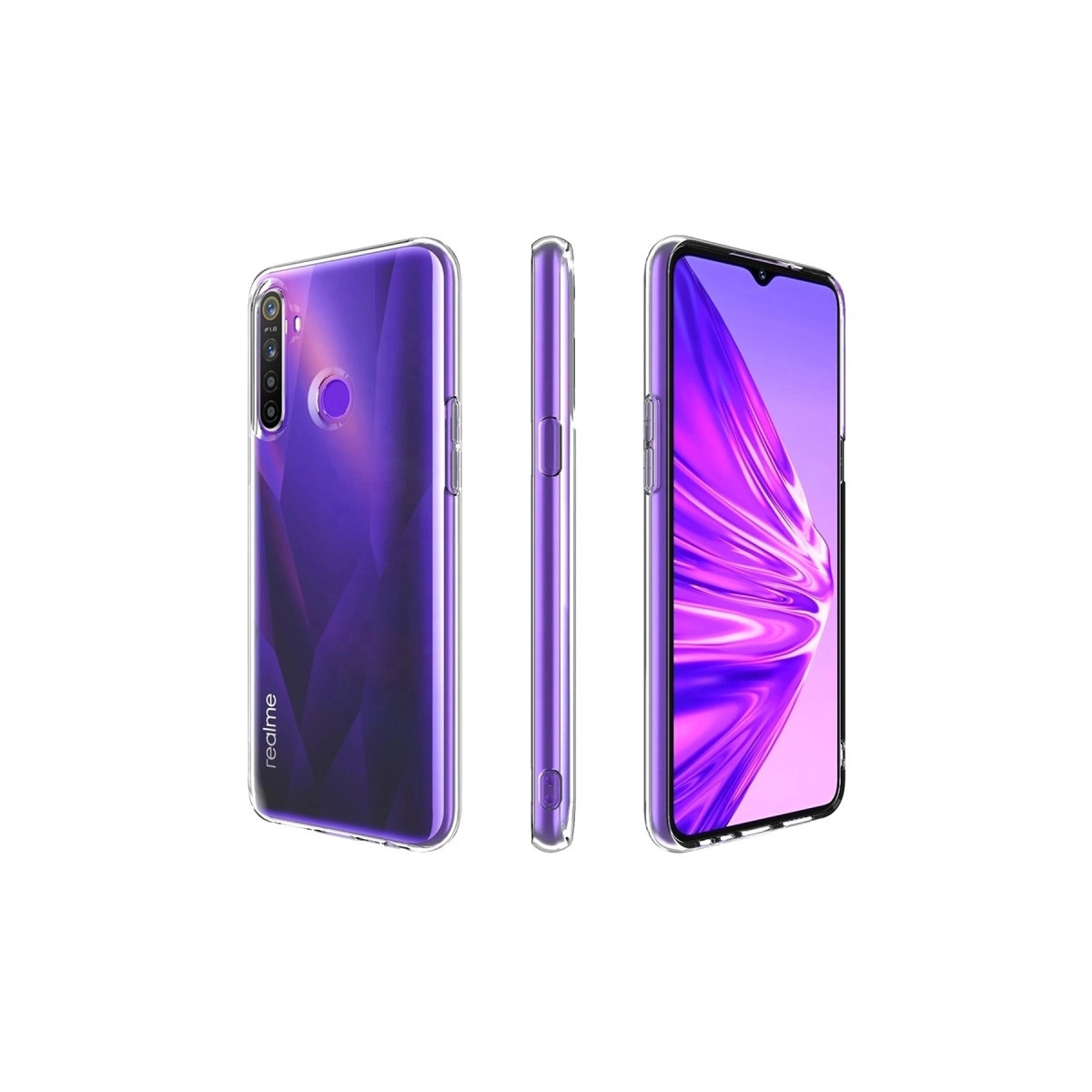 Evimdeyokyok Realme 5İ Kılıf Lüx Şeffaf Silikon