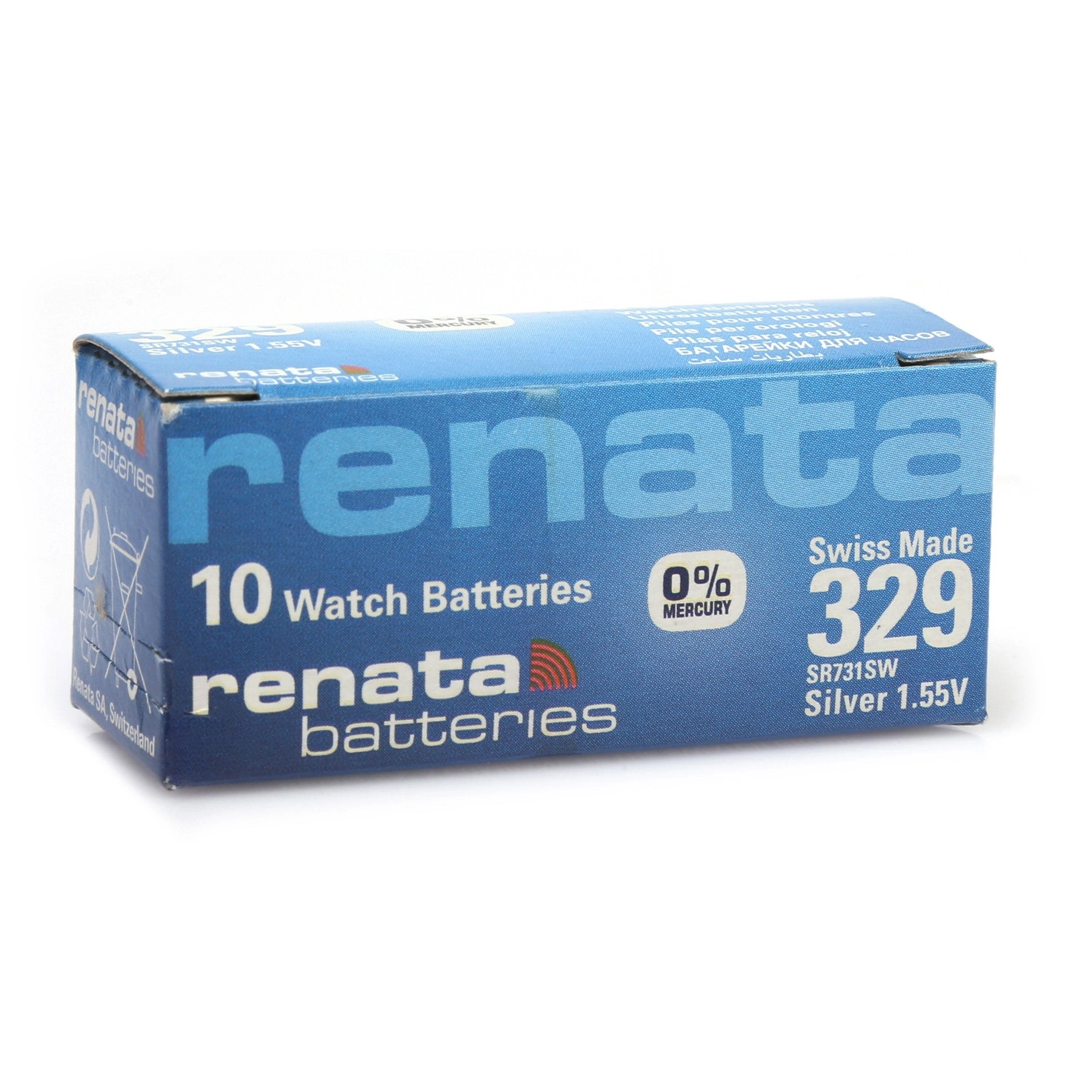 Evimdeyokyok Renata 329 Sr731Sw 1.55V Alkalin Saat Pili 10 Adet