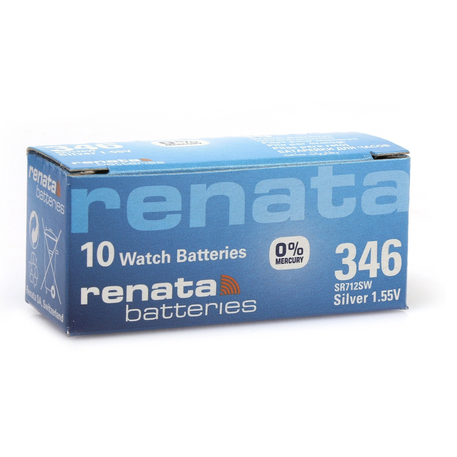 Evimdeyokyok Renata 346 Sr712Sw 1.55V Alkalin Saat Pili 10 Adet