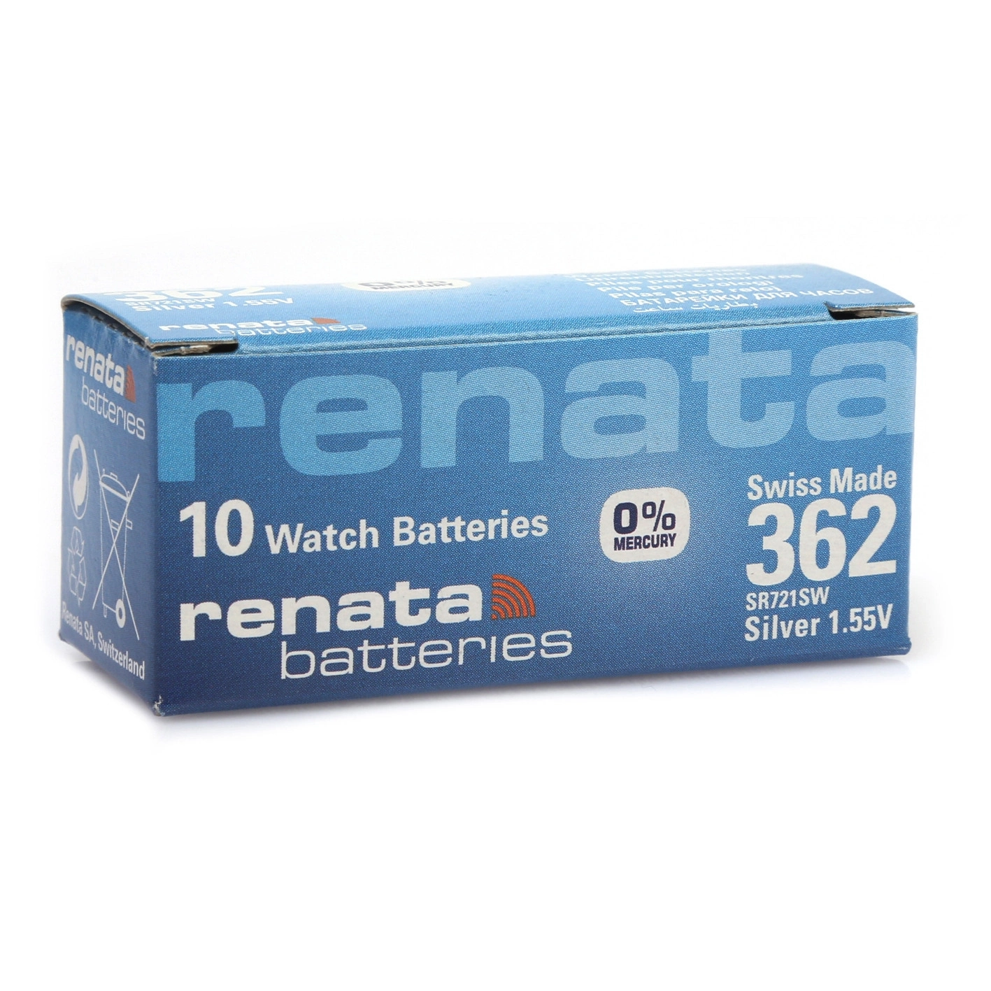 Evimdeyokyok Renata 362 Sr721Sw 1.55V Alkalin Saat Pili 10 Adet