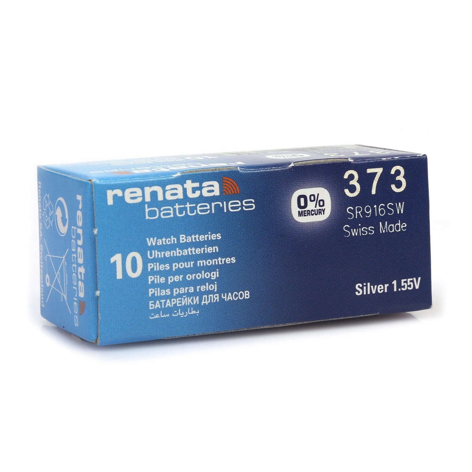 Evimdeyokyok Renata 373 Sr-916Sw 1.55V Alkalin Saat Pili 10 Adet