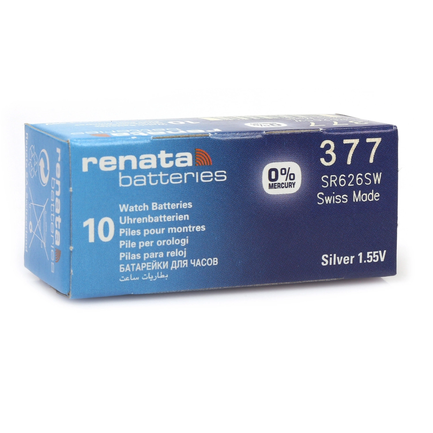Evimdeyokyok Renata 377 Sr626Sw 1.55V Alkalin Saat Pili 10 Adet