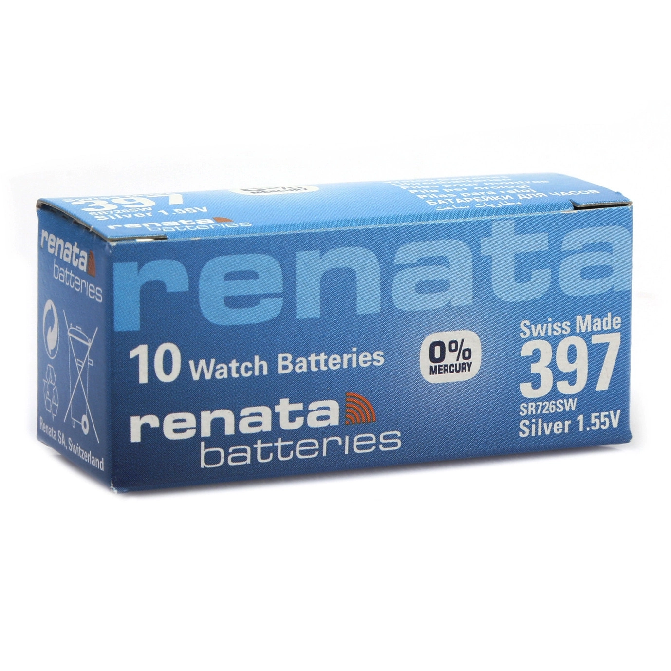 Evimdeyokyok Renata 397 Sr726Sw 1.55V Alkalin Saat Pili 10 Adet