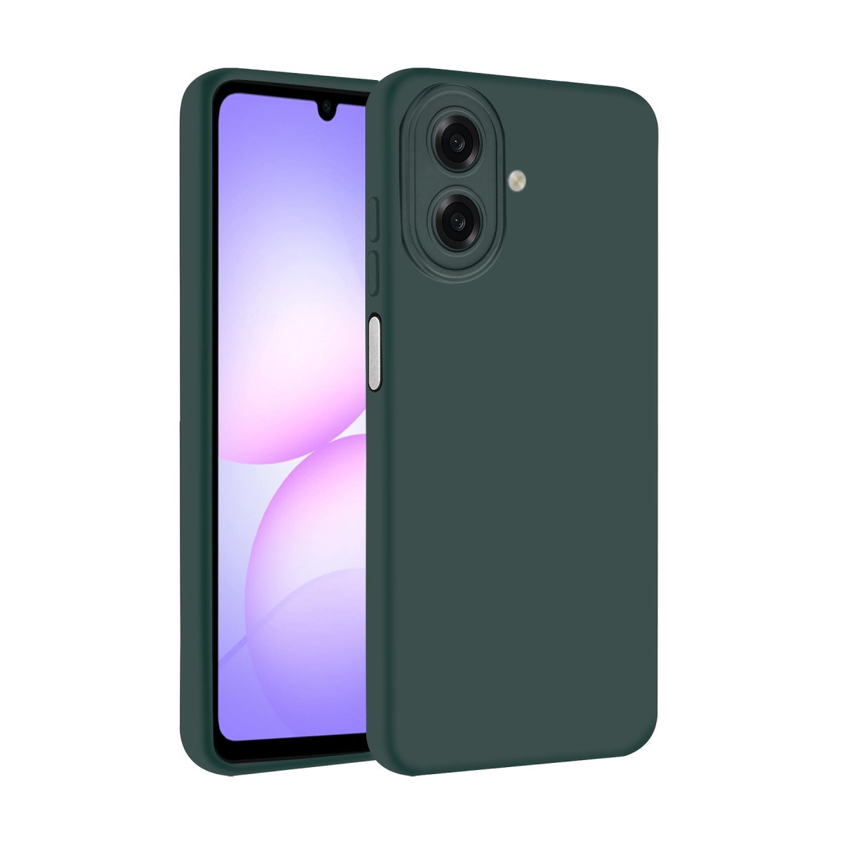 Evimdeyokyok Samsung Galaxy A07 4G Nano İçi Kadife Silikon - K.yeşil