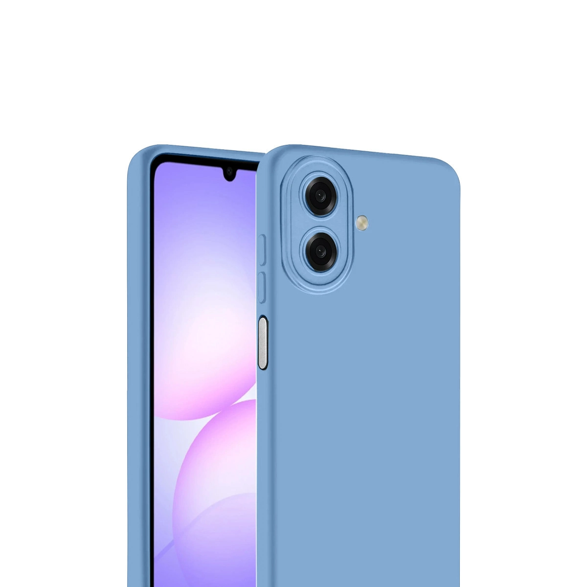 Evimdeyokyok Samsung Galaxy A07 4G Nano İçi Kadife Silikon - Mavi