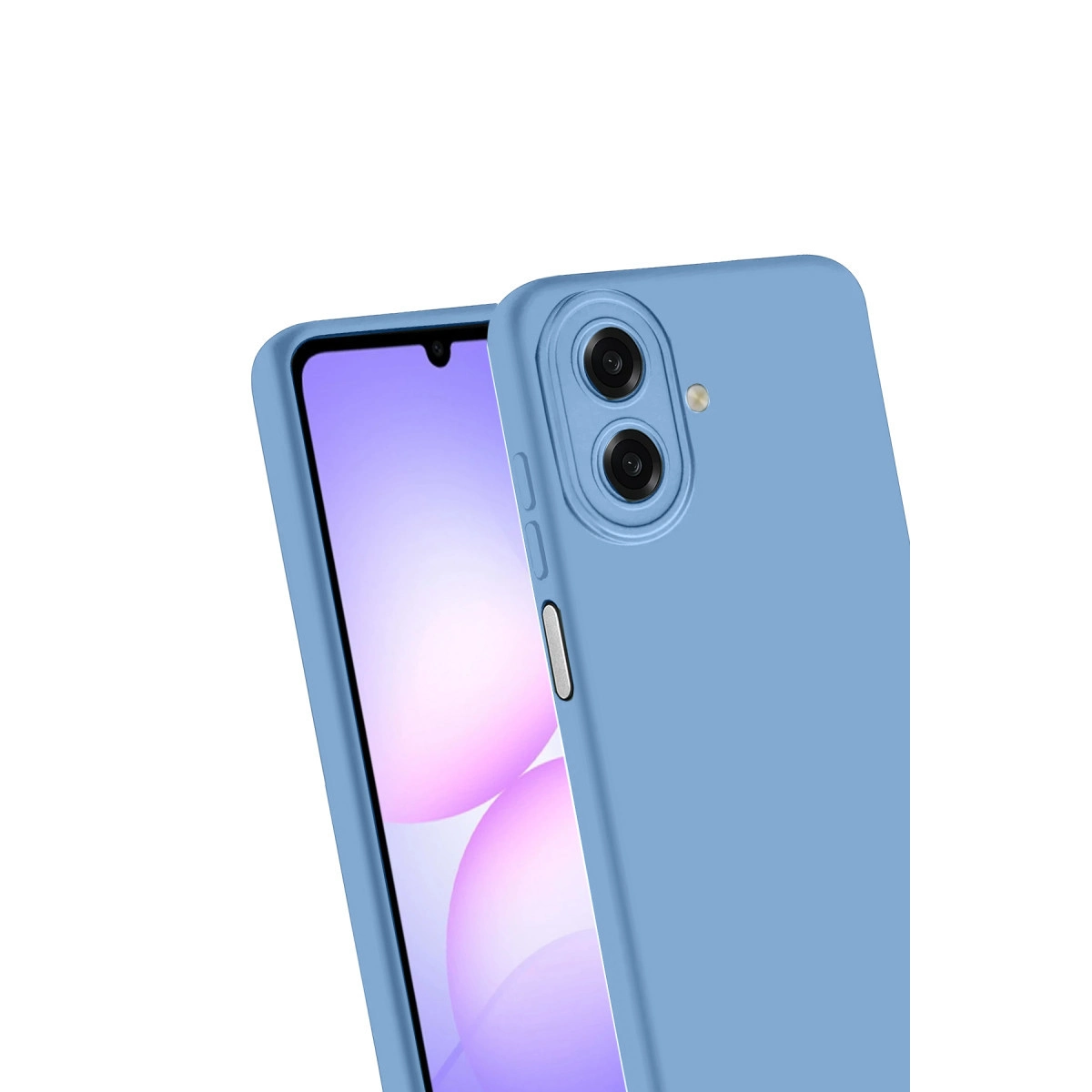 Evimdeyokyok Samsung Galaxy A07 4G Nano İçi Kadife Silikon - Mavi