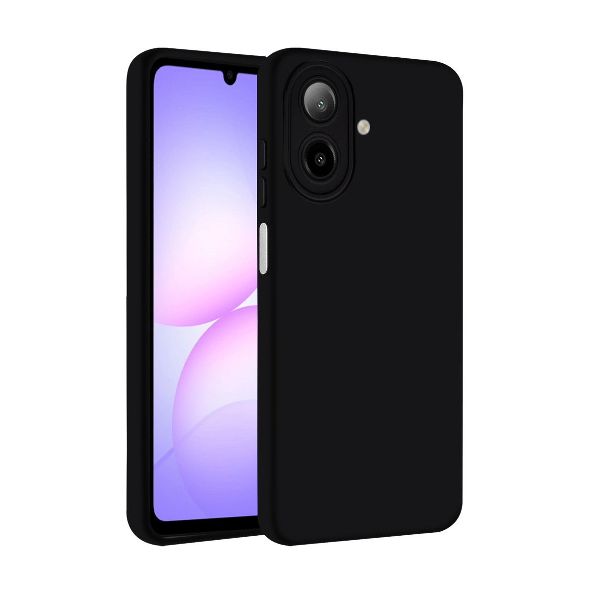 Evimdeyokyok Samsung Galaxy A07 4G Nano İçi Kadife Silikon - Siyah