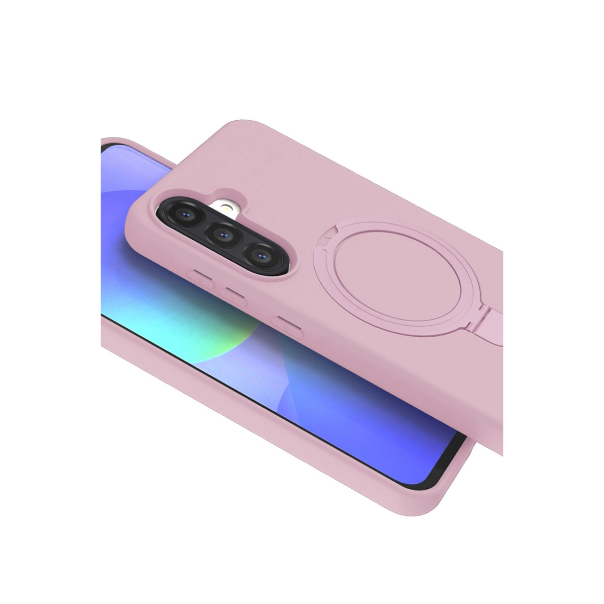 Evimdeyokyok Samsung Galaxy A17 5G Regal Magsafe Standlı Kapak - Açık Pembe