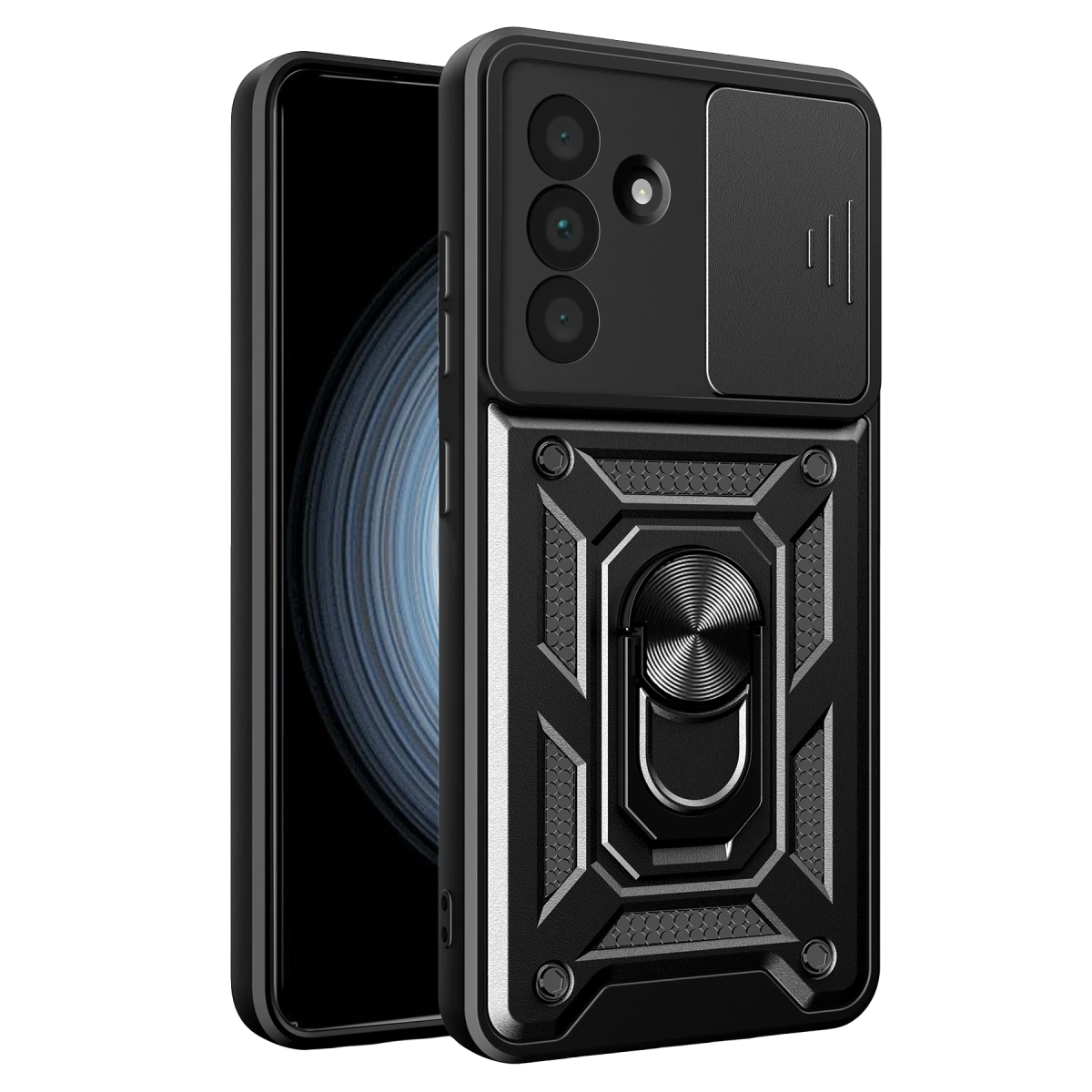 Evimdeyokyok Samsung Galaxy A27 5G Pars Lens Yüzüklü Silikon - Siyah