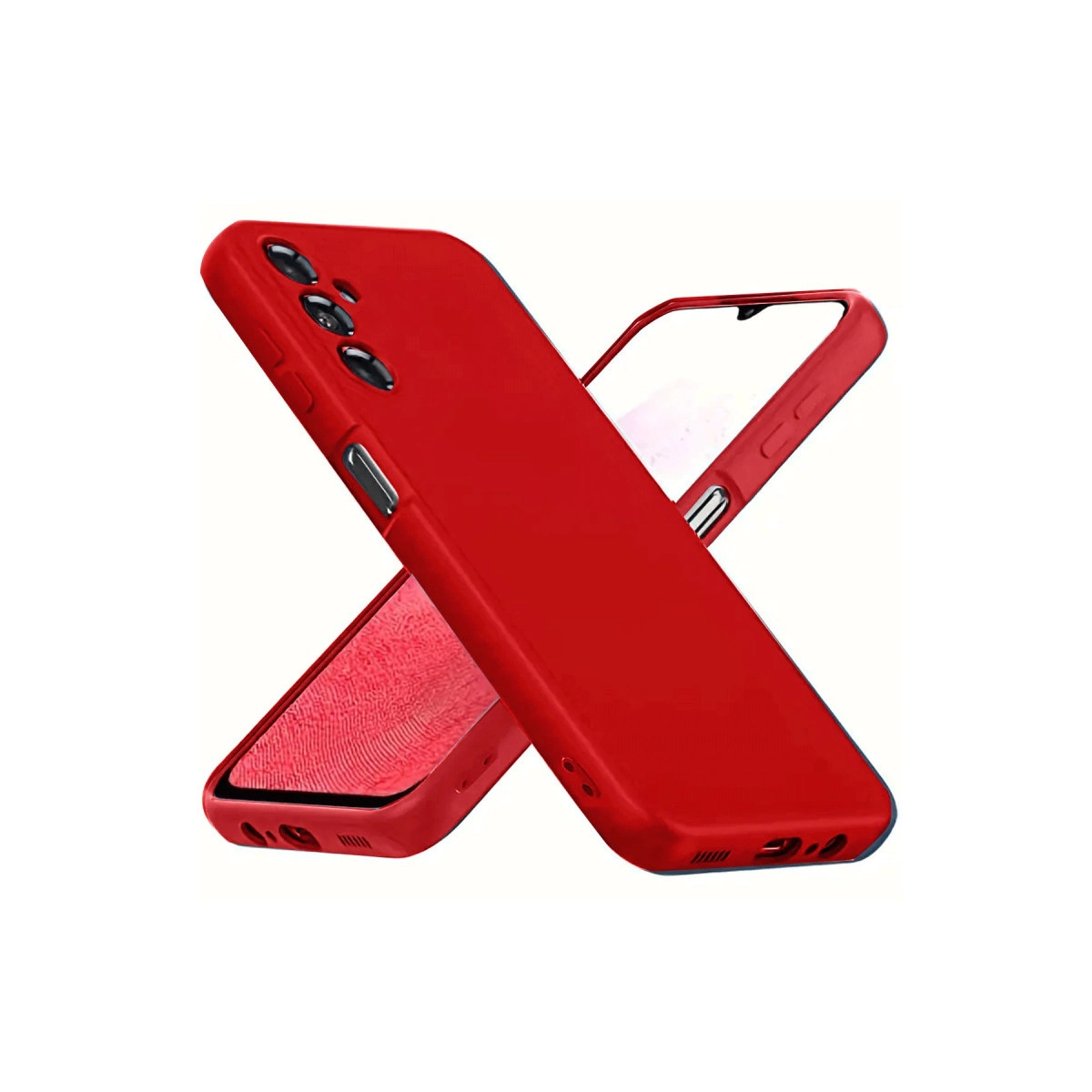 Evimdeyokyok Samsung Galaxy A34 5G Kılıf First Silikon - Kırmızı