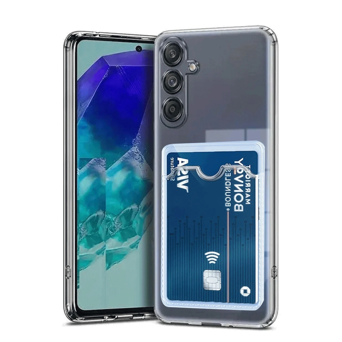 Evimdeyokyok Samsung Galaxy A36 Kılıf Kart Şeffaf Silikon - Şeffaf