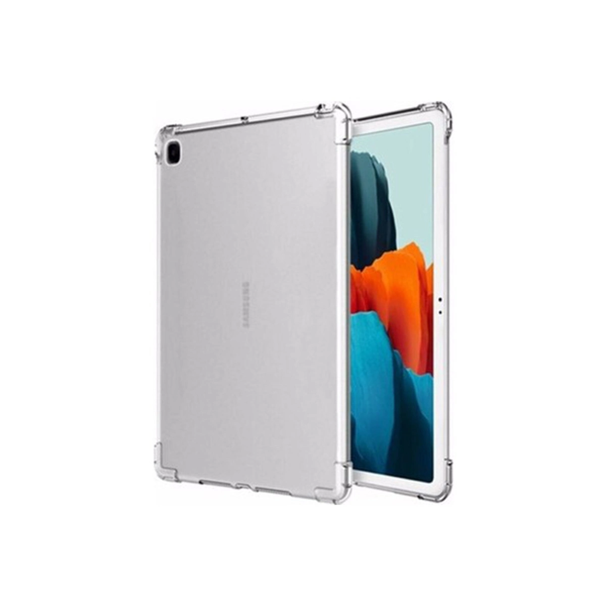 Evimdeyokyok Samsung Galaxy P610 Tab S6 Lite 10.4 Kılıf Anti Shock Tablet Silikon - Şeffaf