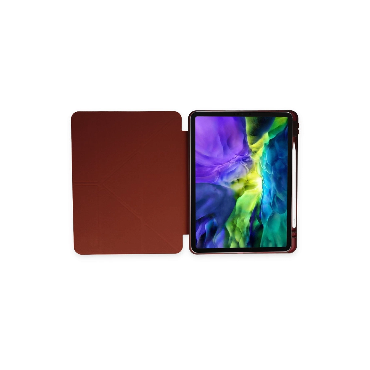 Evimdeyokyok Samsung Galaxy P610 Tab S6 Lite 10.4 Kılıf Kalemlikli Mars Tablet Kılıfı - Mürdüm