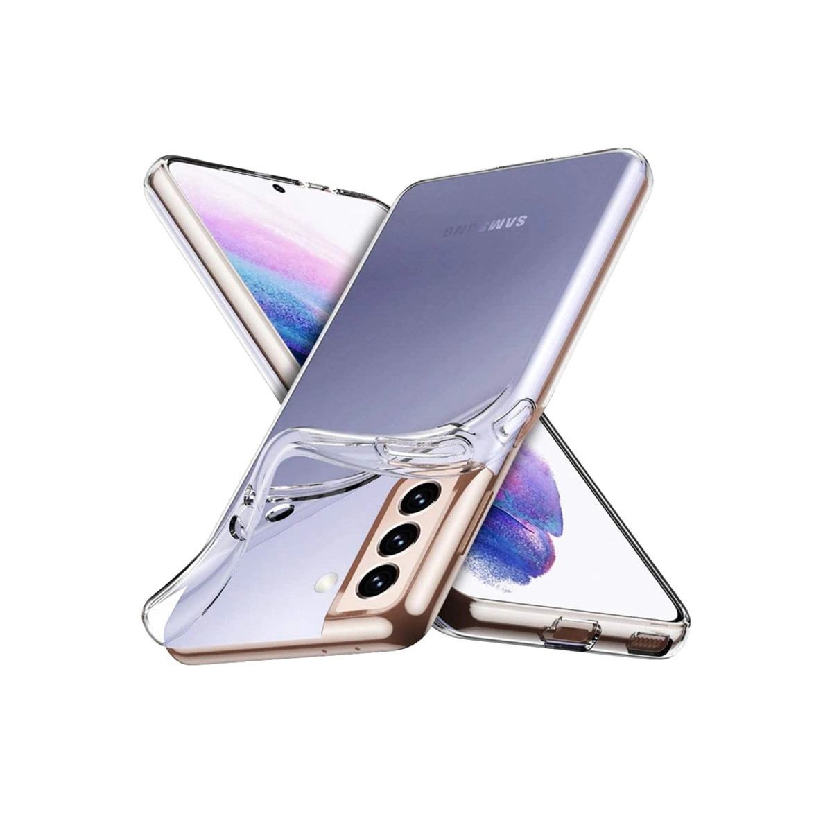 Evimdeyokyok Samsung Galaxy S22 Kılıf Lüx Şeffaf Silikon