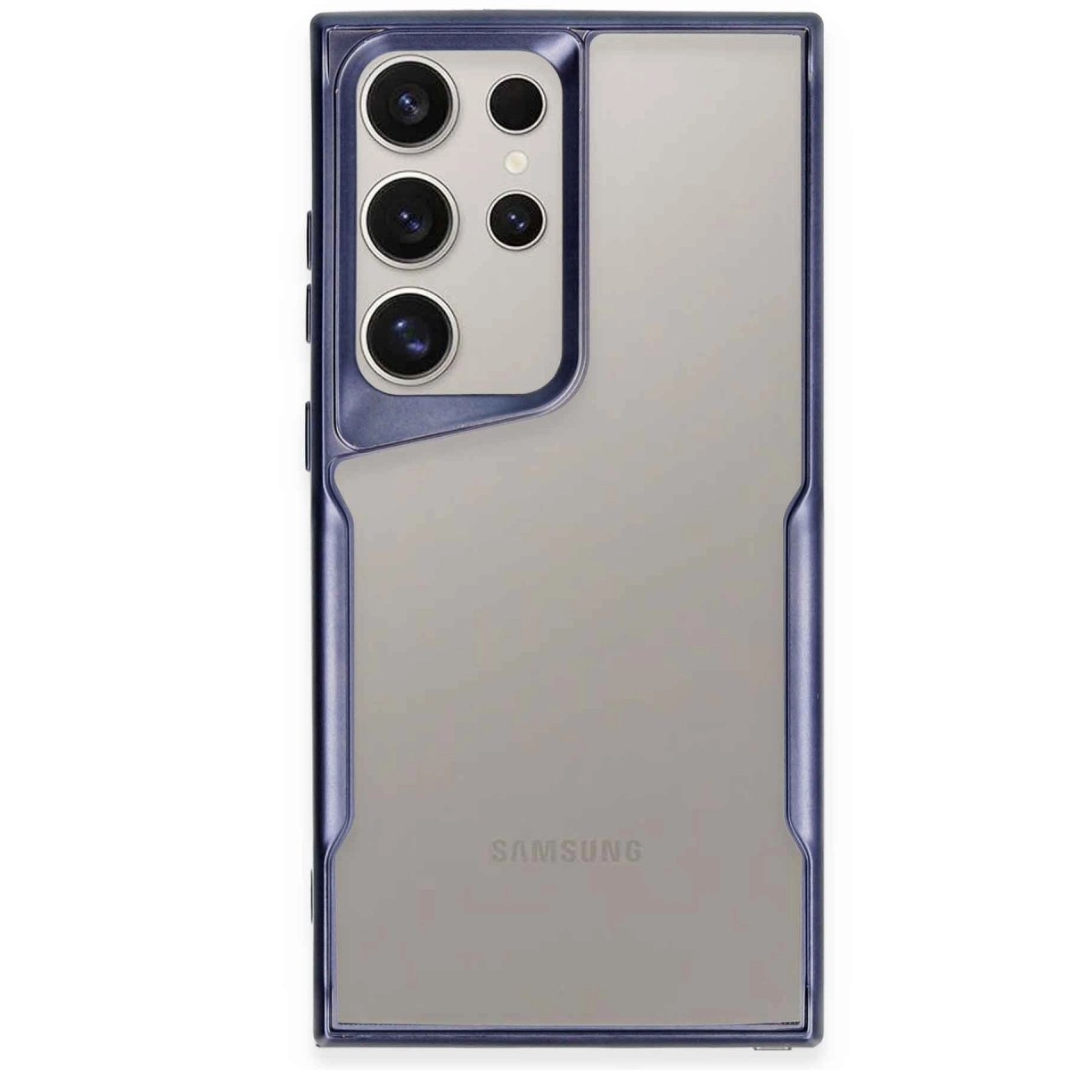 Evimdeyokyok Samsung Galaxy S24 Ultra Kılıf Boyi Silikon Kapak - Lacivert