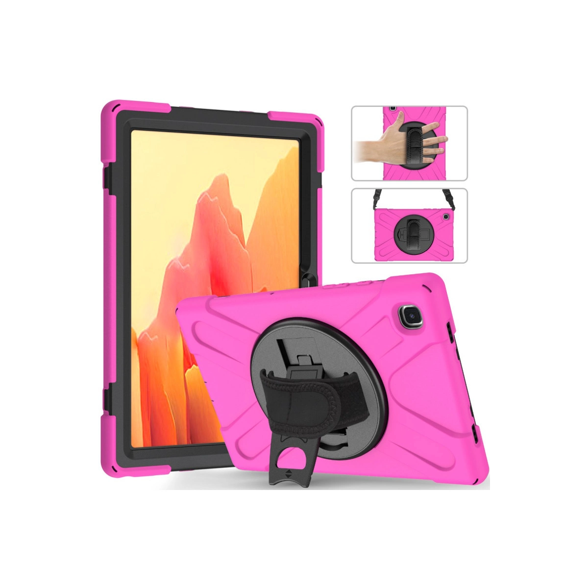 Evimdeyokyok Samsung Galaxy T220 Tab A7 Lite 8.7 Kılıf Amazing Tablet Kapak - Pembe