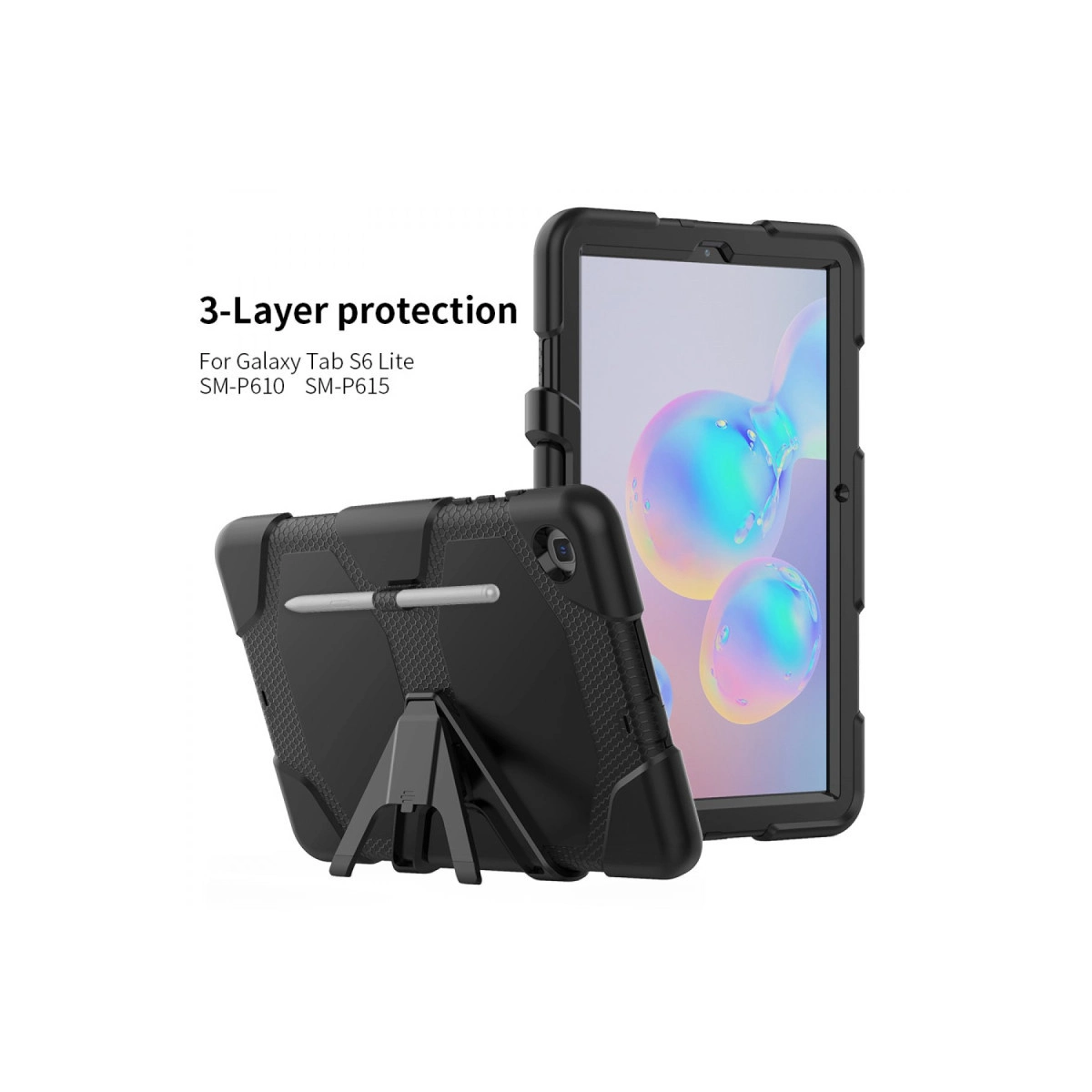 Evimdeyokyok Samsung Galaxy T500 Tab A7 10.4 Kılıf Griffin Tablet Kapak - Siyah
