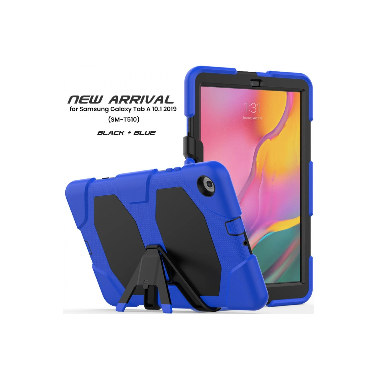 Evimdeyokyok Samsung Galaxy T510 Tab A 10.1 Kılıf Griffin Tablet Kapak - Mavi
