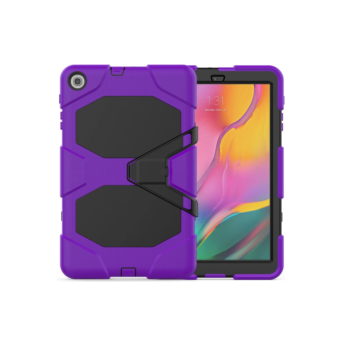 Evimdeyokyok Samsung Galaxy T510 Tab A 10.1 Kılıf Griffin Tablet Kapak - Mor