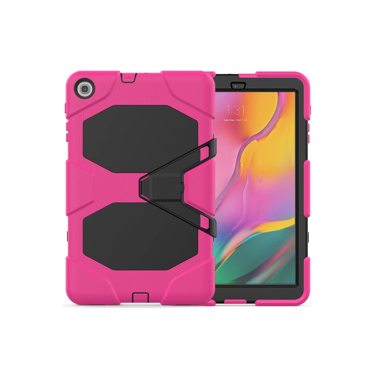 Evimdeyokyok Samsung Galaxy T510 Tab A 10.1 Kılıf Griffin Tablet Kapak - Pembe