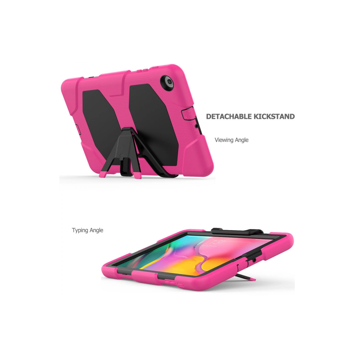 Evimdeyokyok Samsung Galaxy T510 Tab A 10.1 Kılıf Griffin Tablet Kapak - Pembe