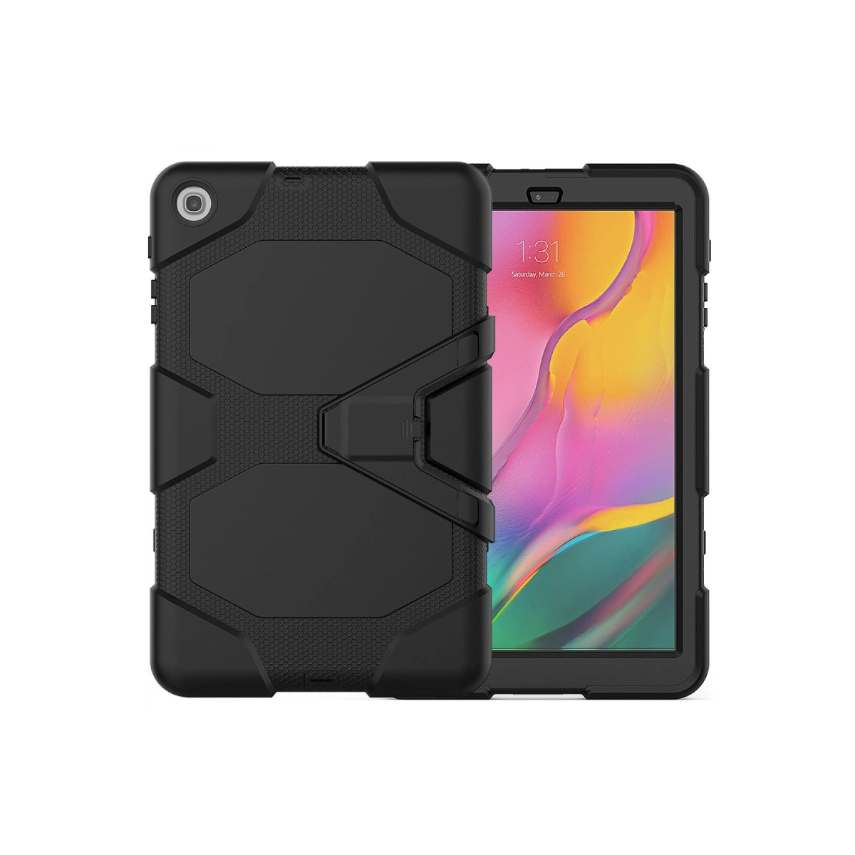 Evimdeyokyok Samsung Galaxy T510 Tab A 10.1 Kılıf Griffin Tablet Kapak - Siyah