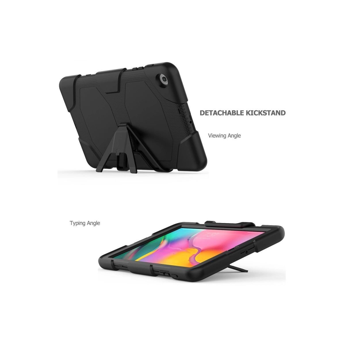 Evimdeyokyok Samsung Galaxy T510 Tab A 10.1 Kılıf Griffin Tablet Kapak - Siyah