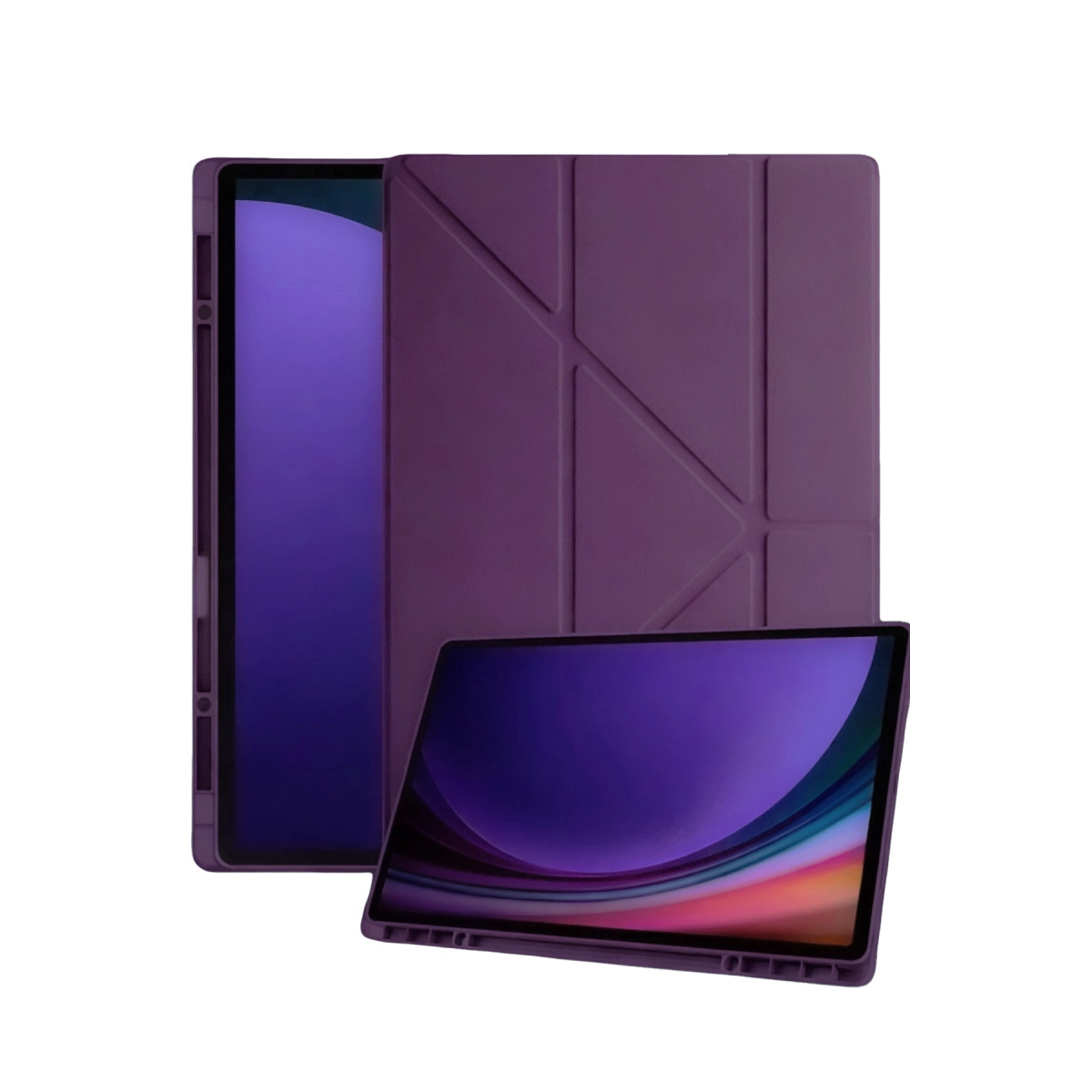 Evimdeyokyok Samsung Galaxy Tab A11 Kalemlikli Mars Tablet Kılıfı - Mürdüm