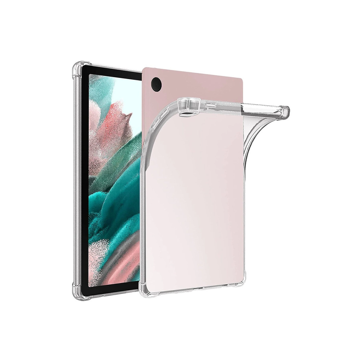 Evimdeyokyok Samsung Galaxy Tab A9 Plus Kılıf Anti Shock Tablet Silikon - Şeffaf