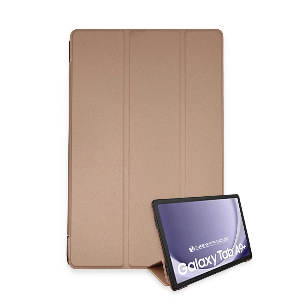 Evimdeyokyok Samsung Galaxy Tab A9 Plus Kılıf Tablet Smart Kılıf - Rose Gold