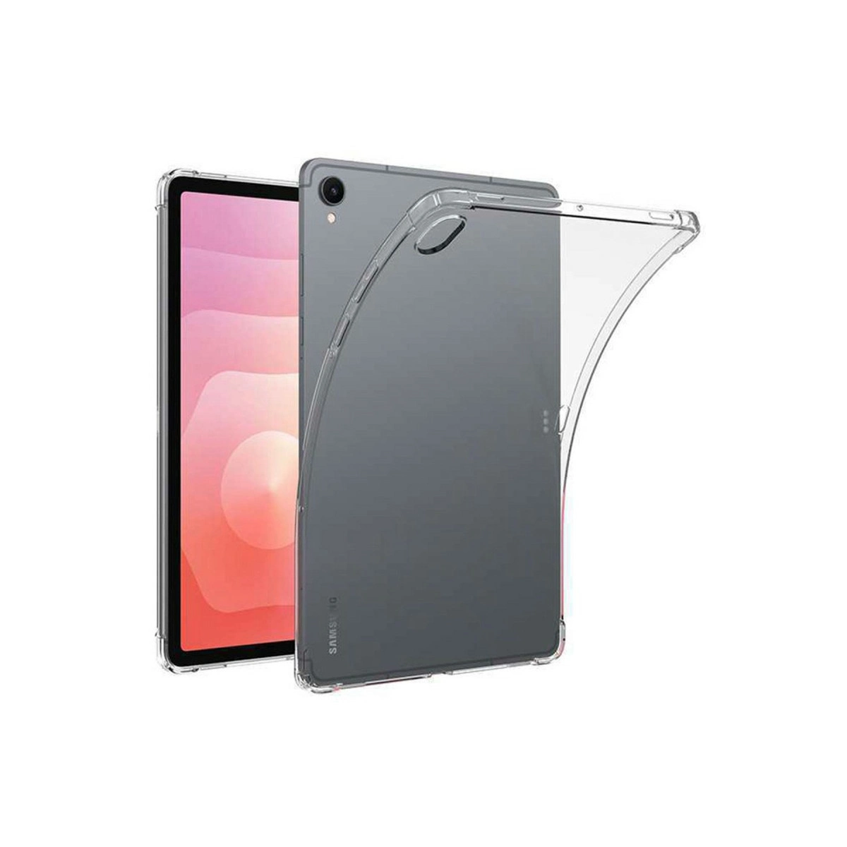 Evimdeyokyok Samsung Galaxy Tab S11 Kılıf Anti Shock Tablet Silikon - Şeffaf