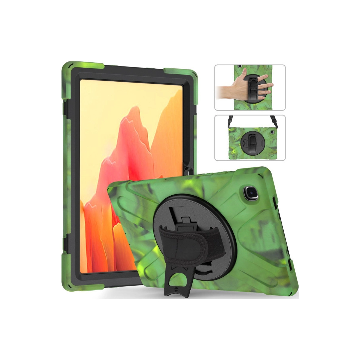 Evimdeyokyok Samsung Galaxy X200 Tab A8 10.5 Kılıf Amazing Tablet Kapak - Kamuflaj