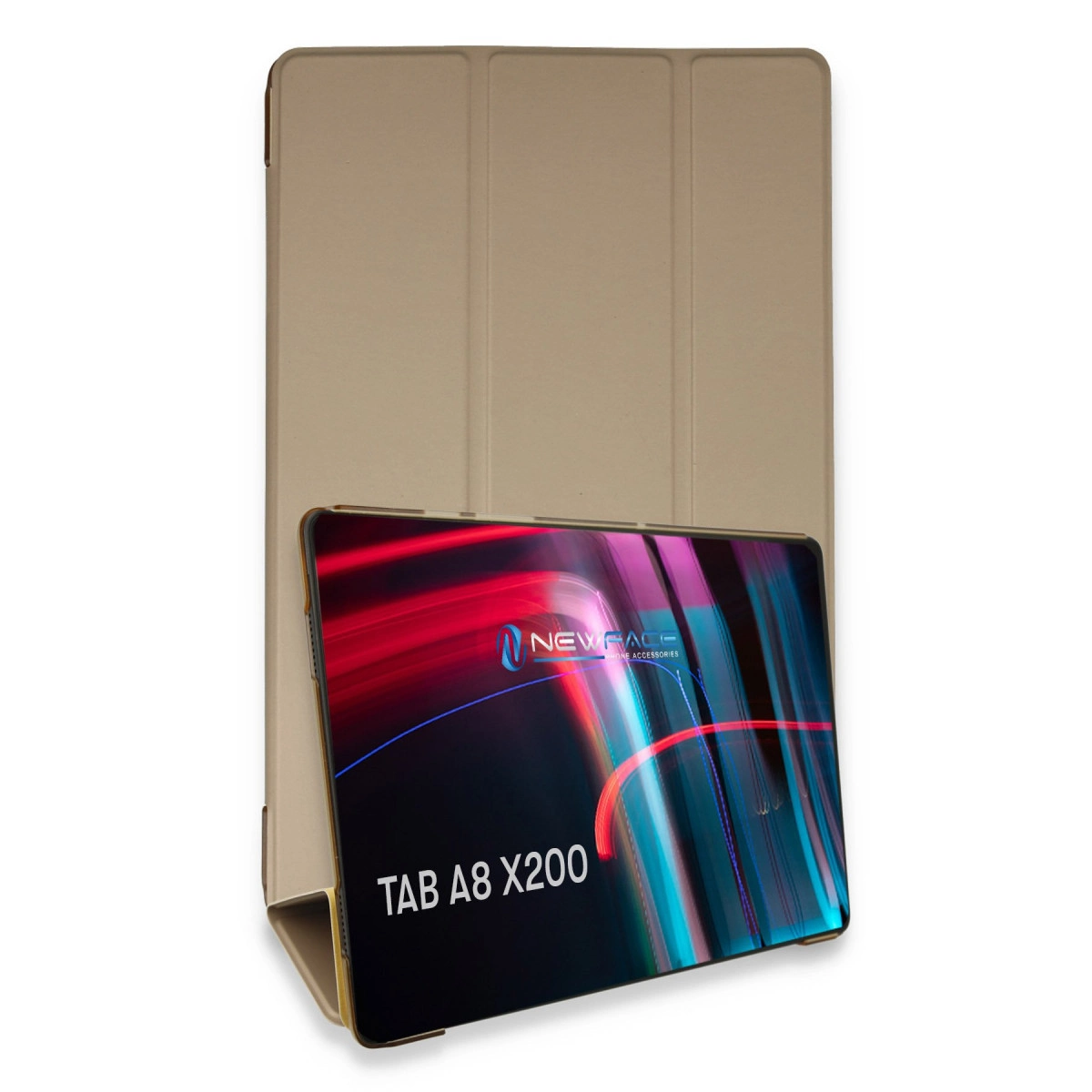 Evimdeyokyok Samsung Galaxy X200 Tab A8 10.5 Kılıf Tablet Smart Kılıf - Gold