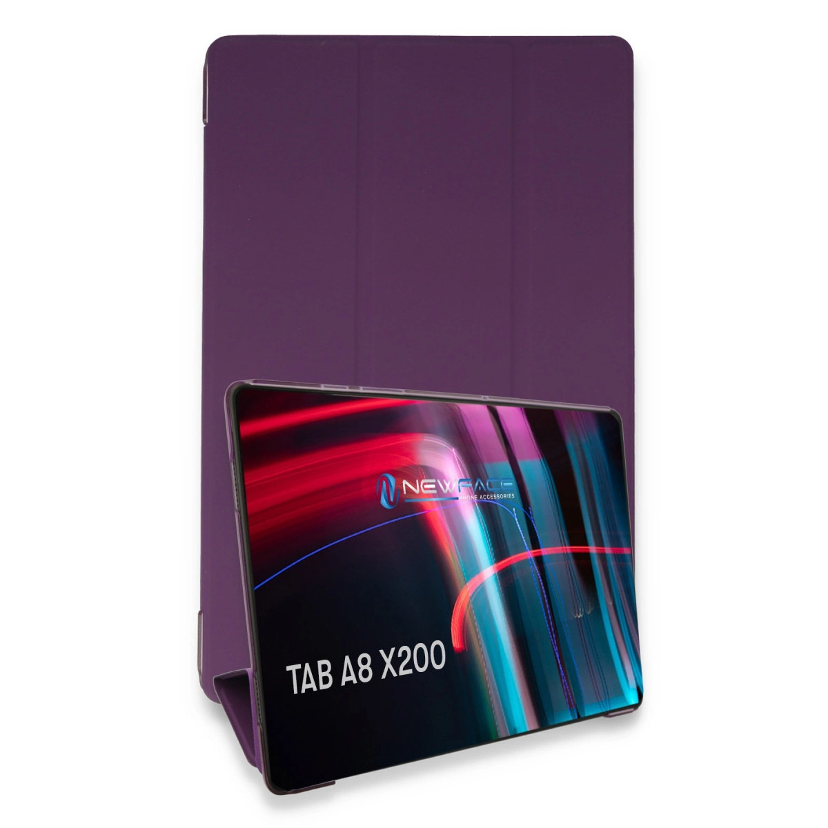 Evimdeyokyok Samsung Galaxy X200 Tab A8 10.5 Kılıf Tablet Smart Kılıf - Mor
