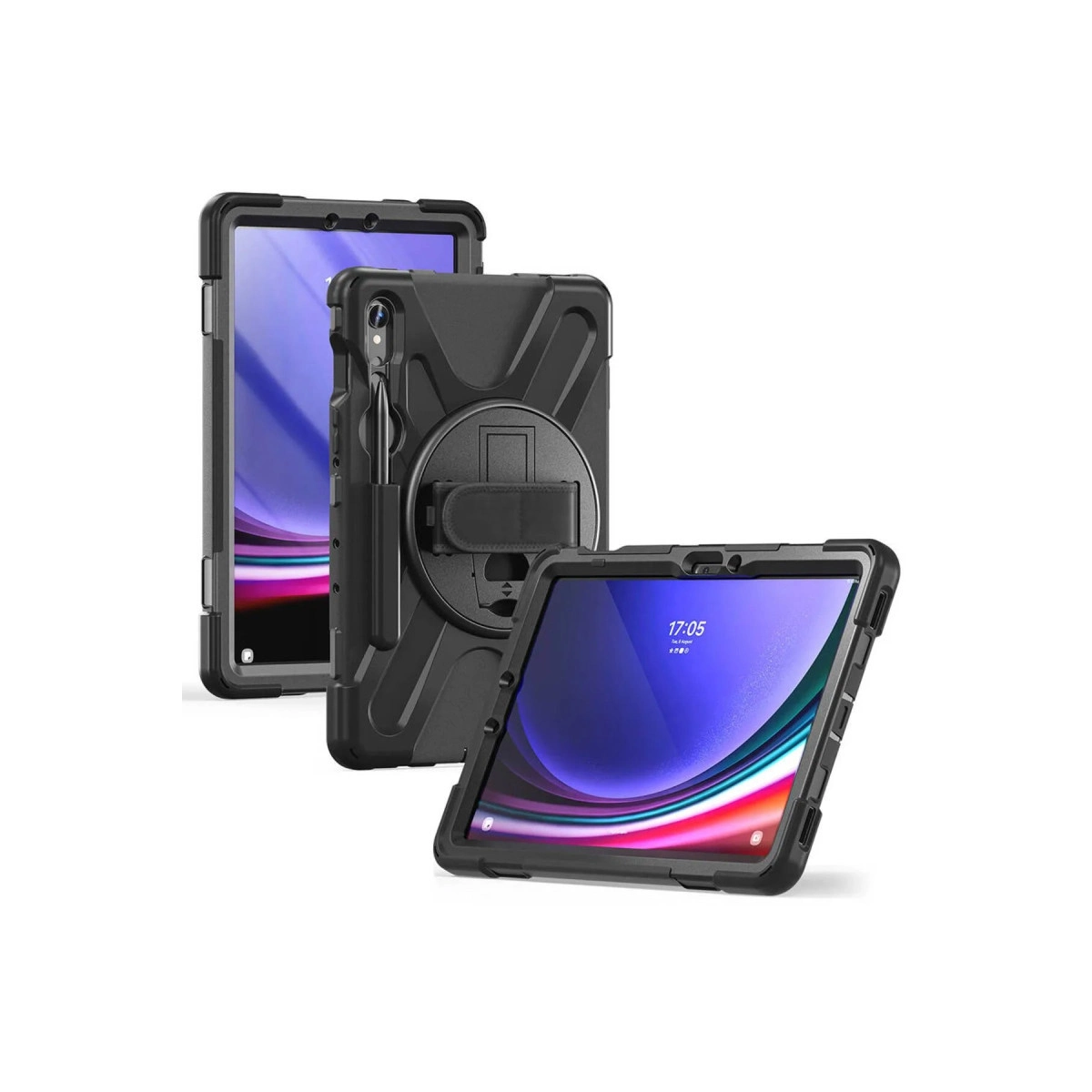 Evimdeyokyok Samsung Galaxy X510 Tab S9 Fe 11 Kılıf Amazing Tablet Kapak - Siyah