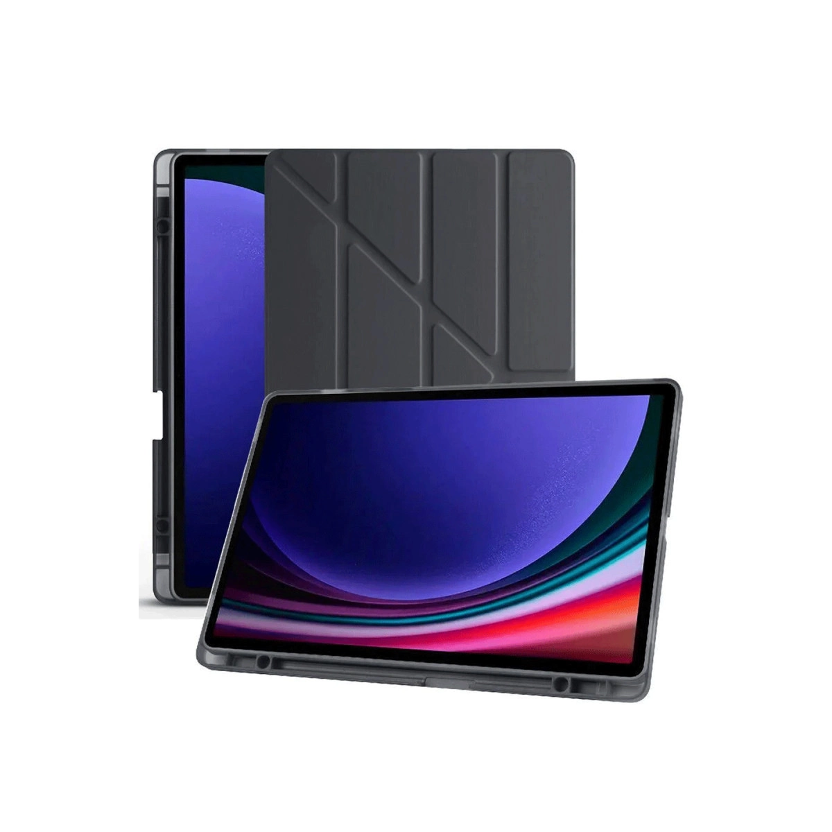 Evimdeyokyok Samsung Galaxy X510 Tab S9 Fe 11 Kılıf Kalemlikli Mars Tablet Kılıfı - Siyah