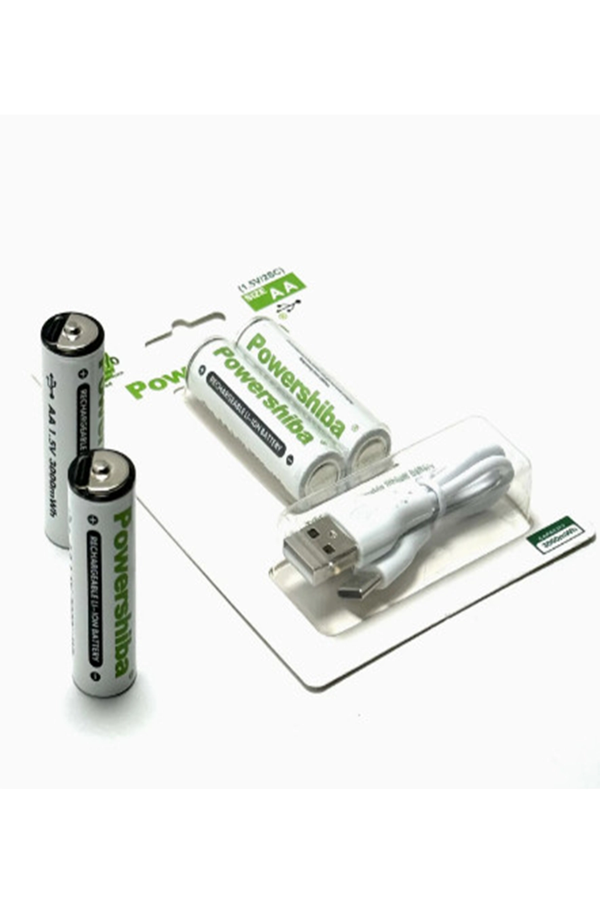 Evimdeyokyok Şarj Edilebilir Pil Type-C Şarjlı Li-Ion Lityum Kalem Pil 2800Mah/1.5V/Aa Şarjlı Pil