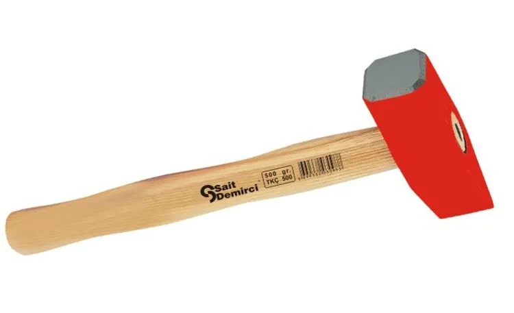 Evimdeyokyok Taşçı Keski Çekiç 1000 Gr - Boyalı, Ahşap Saplı