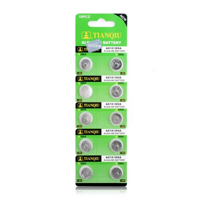 Evimdeyokyok Tianqiu Ag10 Lr1130/389 Alkalin 10 Lu Düğme Pil