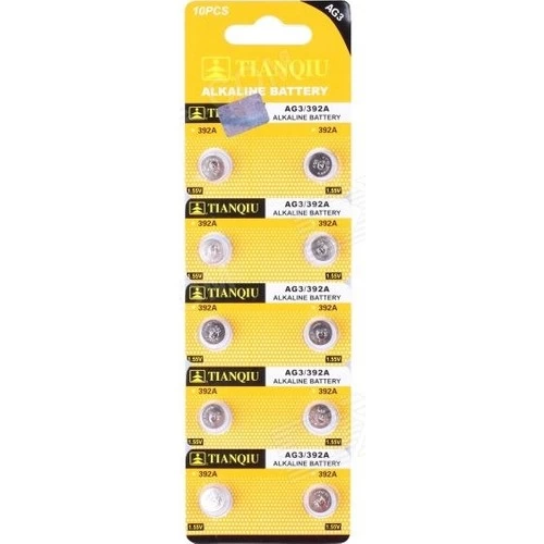 Evimdeyokyok Tianqiu Ag3 Lr41/392 Alkalin 10 Lu Düğme Pil