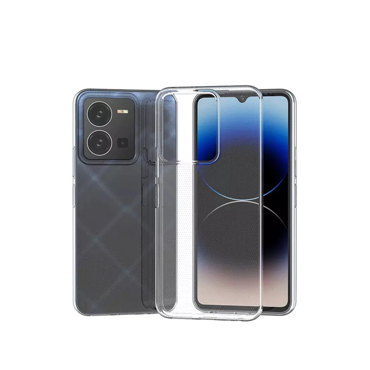 Evimdeyokyok Vivo Y35 Kılıf Lüx Şeffaf Silikon
