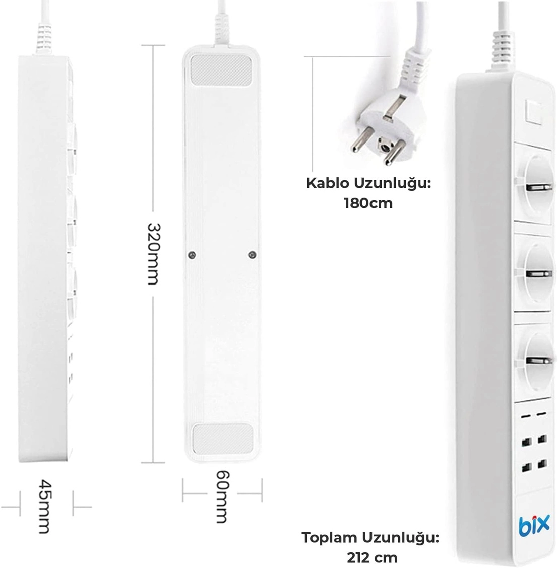 Evimdeyokyok Vtn Bp-01 Wifi Yüksek Akım Korumalı Hızlı Şarj Özellikli Akıllı Priz